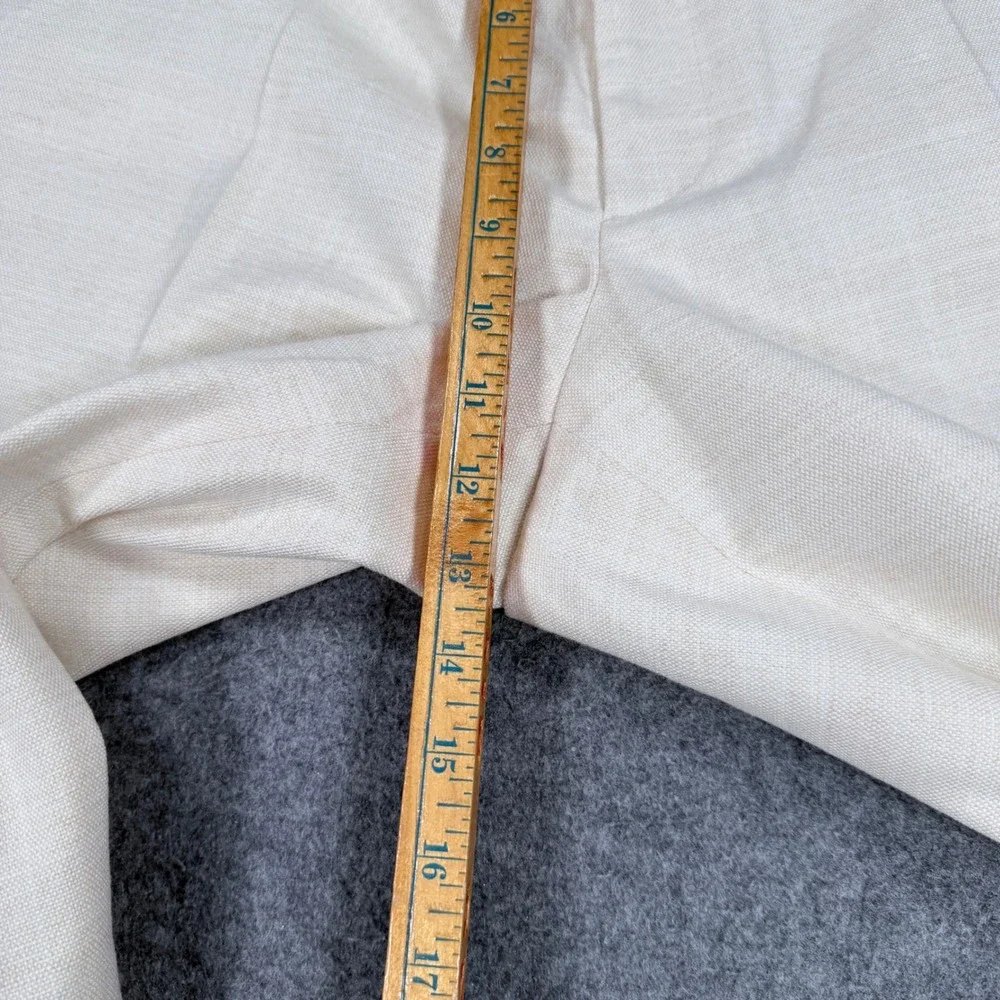 Top Hat New York Mens 38 Dress Pants Oatmeal Cream Textured Straight Leg USA